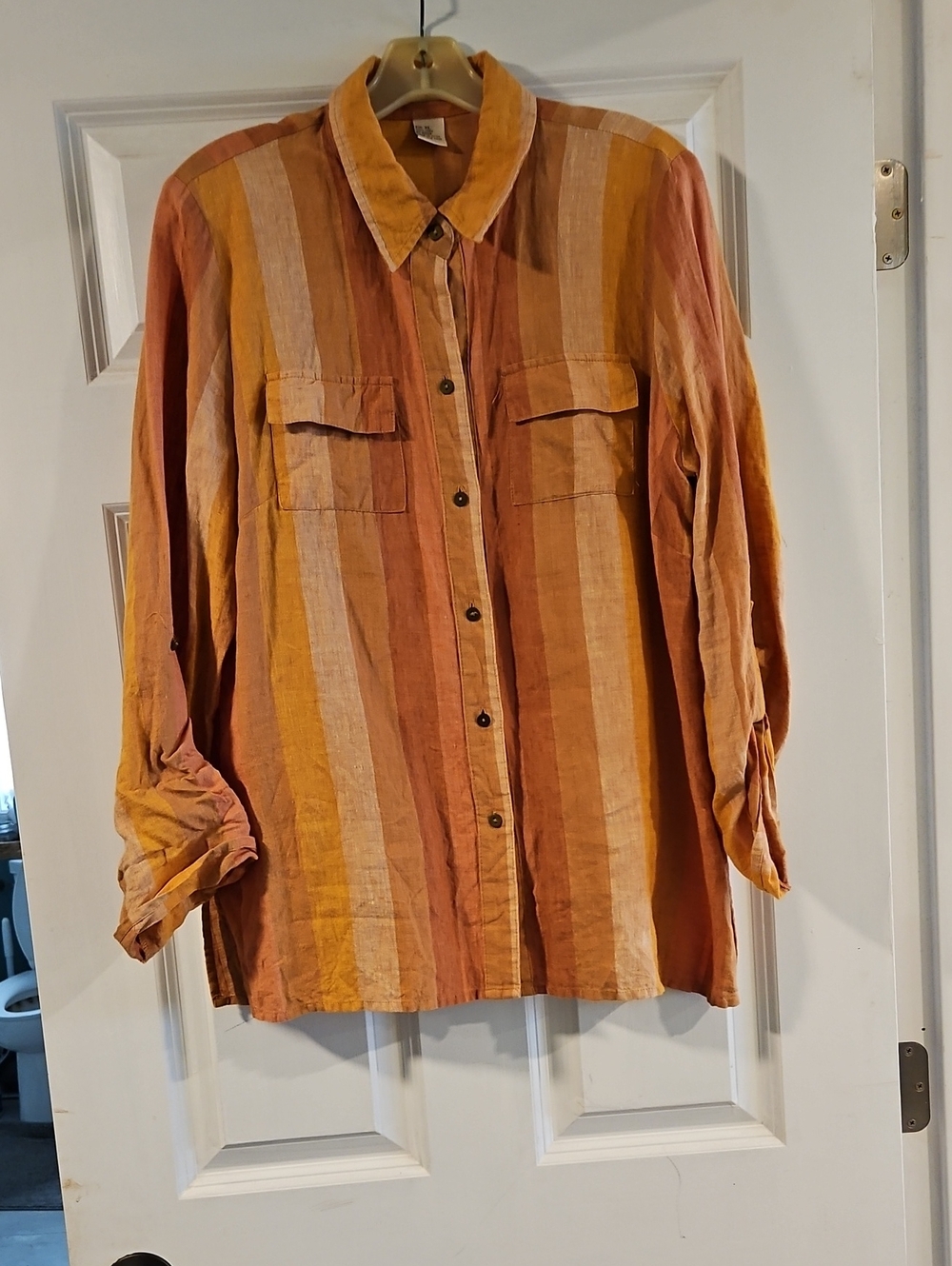 Ecologie Linen Casual S Button-Down Shirt